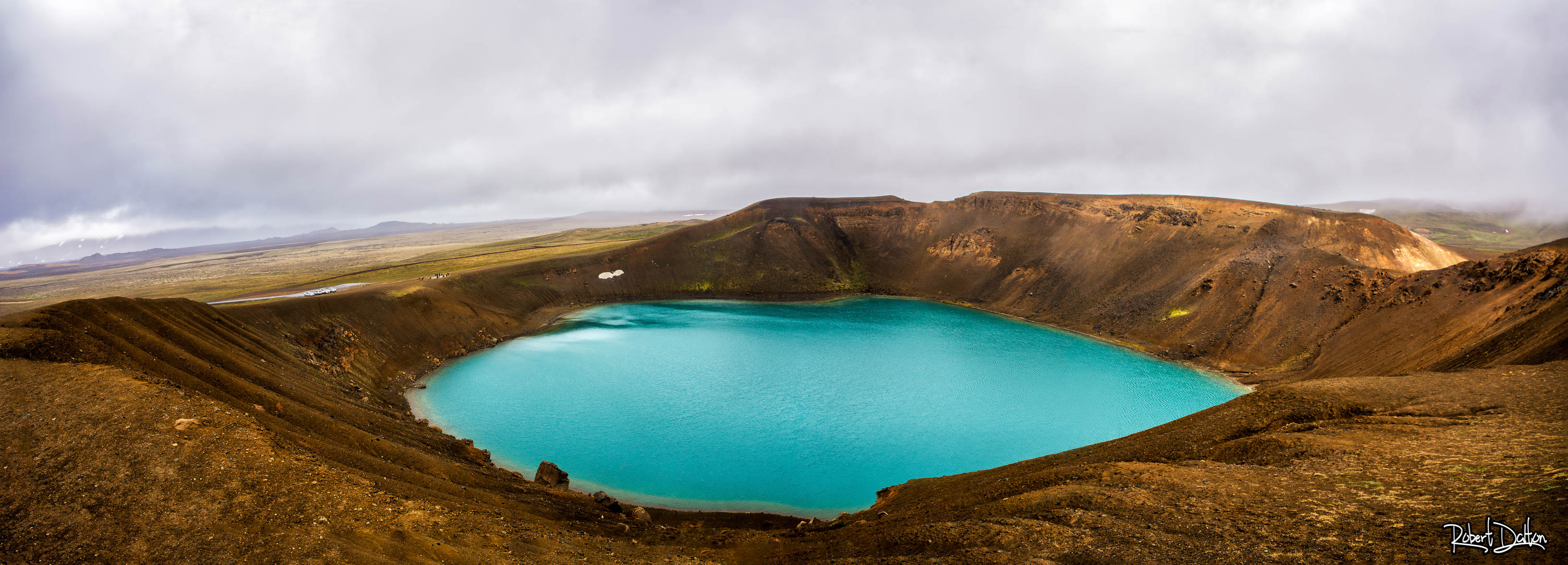 Krafla; Vulkan Krater Pano