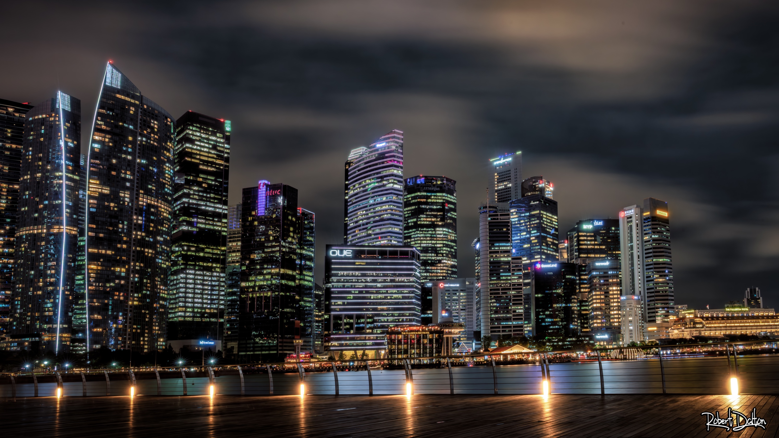 Uferpromenade der Marina Bay