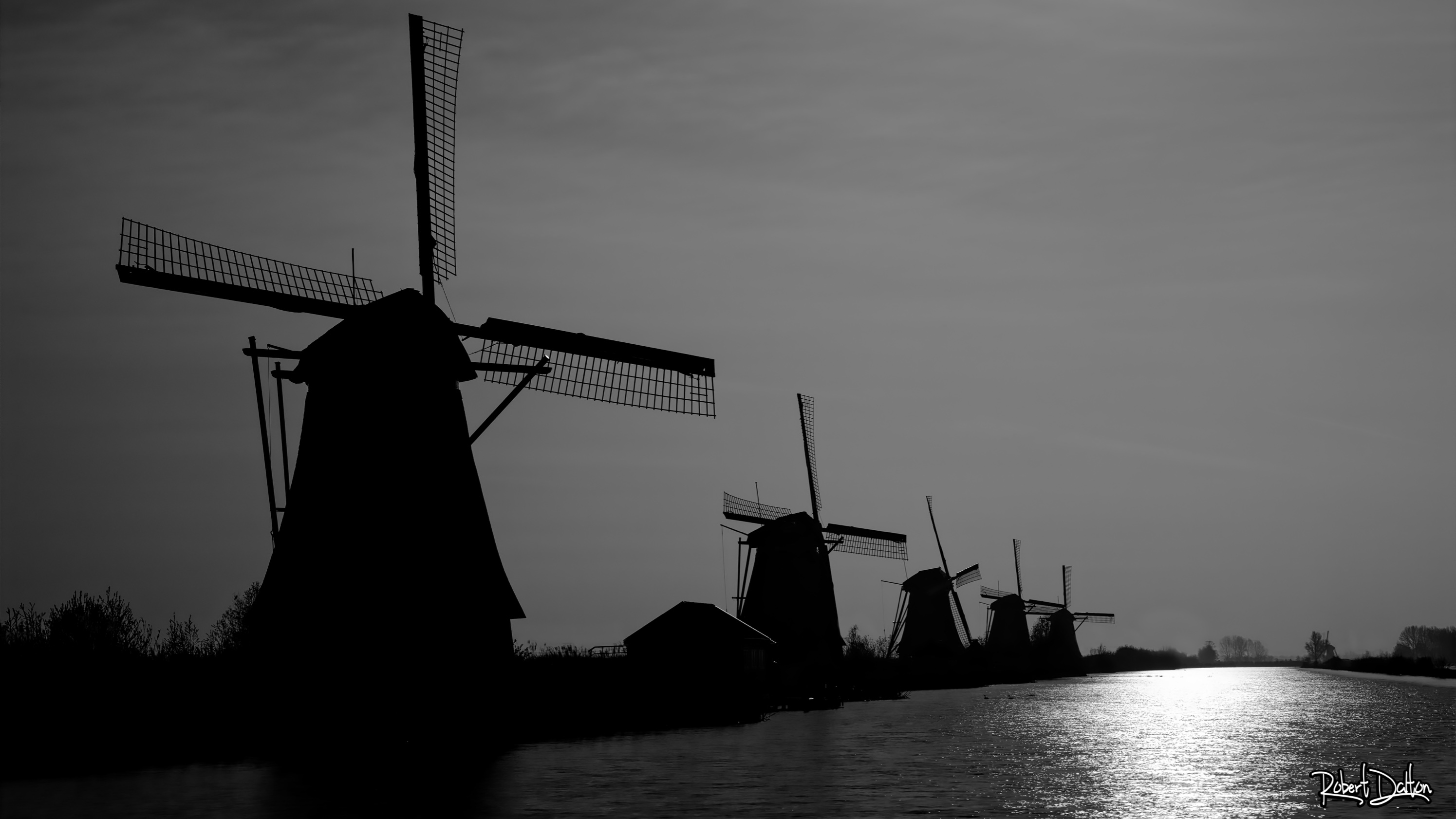 Kinderdijk silhouette